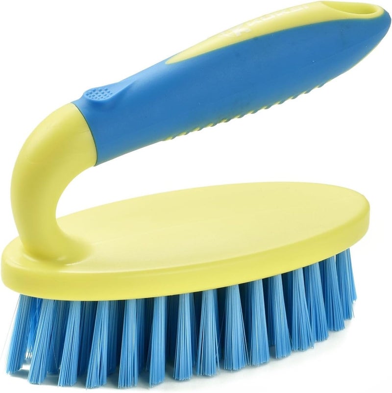 Koksi Scrub Brush Set for Bathroom Kitchen Bathtub Toilet Deep Cleaning Brush Tools All Purpose Cleaner Sponge Scrubbing Brushes with Ergonomic Handle, 4-Piece - Image 2